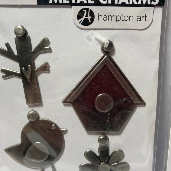 Metal Charms Paper Crafts Card Making Scrapbook Bird House Tree Flower Bird Tree - Picture 3 of 12